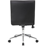Boss B9534C-BK Black Vinyl Armless Hospitality Task Chair