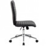 Boss B9534C-BK Black Vinyl Armless Hospitality Task Chair