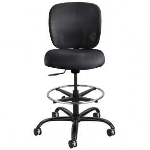 Safco 3394BL Vue Heavy-Duty Black Fabric Extended Height Stool Safco 3394BL Vue Heavy-Duty Black Fabric Extended Height Stool