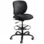 Safco 3394BL Vue Heavy-Duty Black Fabric Extended Height Stool Safco 3394BL Vue Heavy-Duty Black Fabric Extended Height Stool