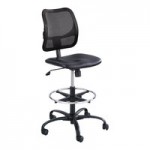 Safco 3394BL Vue Heavy-Duty Black Fabric Extended Height Stool Safco 3394BL Vue Heavy-Duty Black Fabric Extended Height Stool