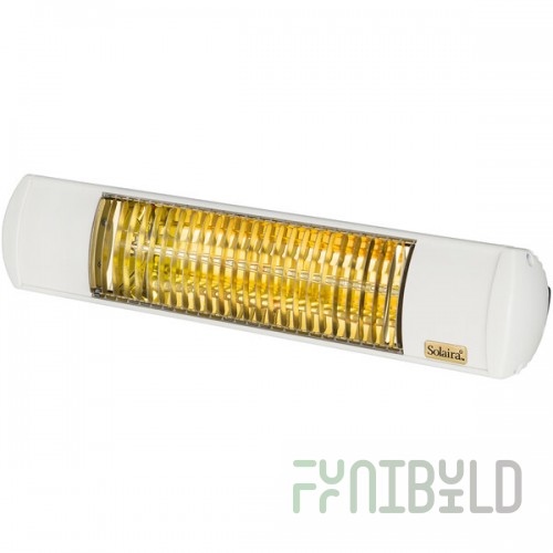 Solaira XL White Aluminum Low Light Electric Infrared Heater - 120V, 1500W