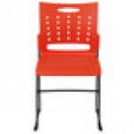 Flash Furniture RUT-2-OR-GG Hercules Orange Sled Base Stack Chair with Air-Vent Back Flash Furniture RUT-2-OR-GG Hercules Orange Sled Base Stack Chair with Air-Vent Back