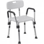 Flash Furniture Hercules Orange Full-Back Ventilated Contoured Stacking Chair with Gray Sled Base