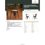Lancaster Table & Seating Alloy Copper Indoor Arm Chair with White Vinyl Cushion Lancaster Table & Seating Alloy Copper Indoor Arm Chair with White Vinyl Cushion