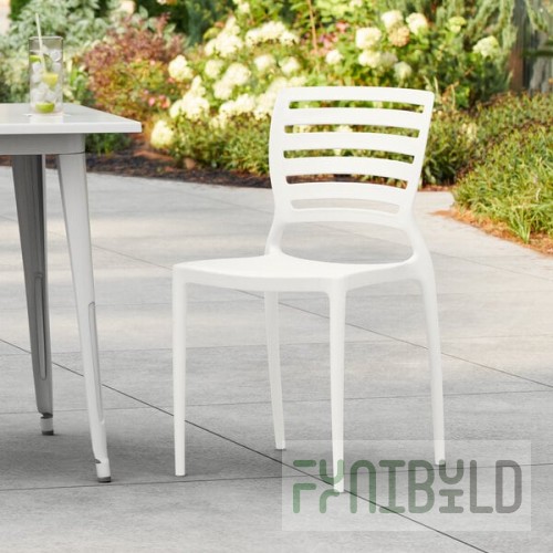 Lancaster Table & Seating Sol Cloud White Resin Side Chair