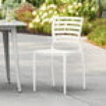 Lancaster Table & Seating Sol Cloud White Resin Side Chair