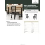 Lancaster Table & Seating Black Finish Wood Ladder Back Chair with Black Wood Seat - Detached Seat