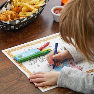 Choice 4 Pack Kids' Restaurant Crayons in Print Box - 1,000/Case