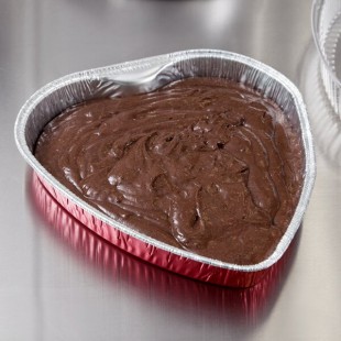 Durable Packaging 9701V Heart Shaped Foil Bake Pan - 100/Case