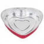 Durable Packaging 9701V Heart Shaped Foil Bake Pan - 100/Case Durable Packaging 9701V Heart Shaped Foil Bake Pan - 100/Case