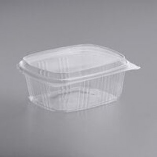 Genpak 32 oz. Clear Hinged Deli Container with High Dome Lid - 200/Case Genpak 32 oz. Clear Hinged Deli Container with High Dome Lid - 200/Case