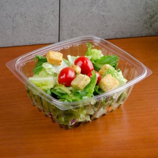 Dart C32DER ClearPac 32 oz. Clear Rectangular Plastic Container - 504/Case