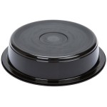Pactiv Newspring NC737B 35 oz. Black VERSAtainer Round Microwavable Container with Lid - 150/Case