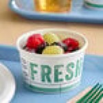 Inno-Pak To Go Fresh 8 oz. Poly-Coated Paper Food Cup - 500/Case Inno-Pak To Go Fresh 8 oz. Poly-Coated Paper Food Cup - 500/Case