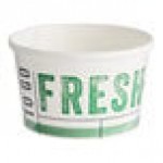 Inno-Pak To Go Fresh 8 oz. Poly-Coated Paper Food Cup - 500/Case Inno-Pak To Go Fresh 8 oz. Poly-Coated Paper Food Cup - 500/Case