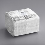 Hoffmaster FashnPoint® Tissue Slate Plaid 1/8 Fold Dinner Napkin, 15 1/2