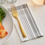 Hoffmaster FashnPoint® Tissue Slate Plaid 1/8 Fold Dinner Napkin, 15 1/2