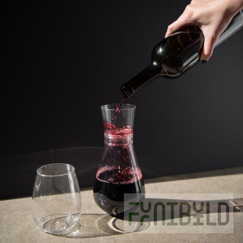 Tossware POP 28 oz. Customizable Plastic Decanter - 72/Case
