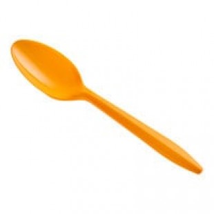 Choice Yellow Medium Heavy Weight Polypropylene Plastic Teaspoon - 1,000/Case