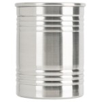 American Metalcraft SCS3 12 oz. Three Ring Silver Stainless Steel Soup Can
