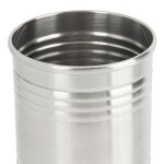 American Metalcraft SCS3 12 oz. Three Ring Silver Stainless Steel Soup Can
