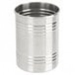 American Metalcraft SCS3 12 oz. Three Ring Silver Stainless Steel Soup Can