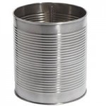 American Metalcraft SCS3 12 oz. Three Ring Silver Stainless Steel Soup Can