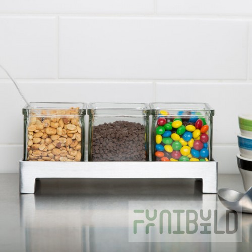 Cal-Mil 1560-2 Aluminum Three Jar Display - 12
