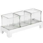 Cal-Mil 1560-2 Aluminum Three Jar Display - 12 Cal-Mil 1560-2 Aluminum Three Jar Display - 12