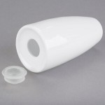 Libbey 911197037 Slenda 2.5 oz. Royal Rideau White Porcelain Pepper Shaker - 36/Case