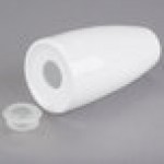 Libbey 911197037 Slenda 2.5 oz. Royal Rideau White Porcelain Pepper Shaker - 36/Case
