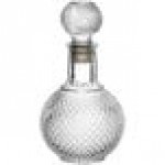 Acopa 32 oz. Cut Glass Sphere Whiskey Decanter