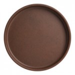 Creations Cali from Steelite International 3 oz. Redwood Melamine Square Dish - 12/Pack