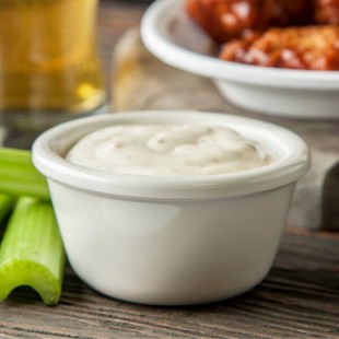 Carlisle 4 oz. Bone Smooth Melamine Ramekin - 48/Case