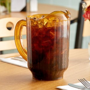 Carlisle VersaPour 60 oz. Amber Polycarbonate Beverage Pitcher 554013 Carlisle VersaPour 60 oz. Amber Polycarbonate Beverage Pitcher 554013