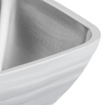 Vollrath 4763750 Double Wall Square Beehive 8.2 Qt. Serving Bowl - Pearl White