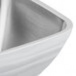 Vollrath 4763750 Double Wall Square Beehive 8.2 Qt. Serving Bowl - Pearl White