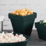 TableCraft CW1470HGN 2 Qt. Hunter Green Cast Aluminum Square Condiment Bowl
