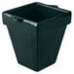 TableCraft CW1470HGN 2 Qt. Hunter Green Cast Aluminum Square Condiment Bowl