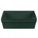 TableCraft CW1470HGN 2 Qt. Hunter Green Cast Aluminum Square Condiment Bowl