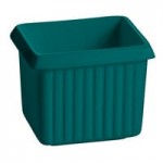 TableCraft CW1470HGN 2 Qt. Hunter Green Cast Aluminum Square Condiment Bowl