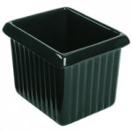 TableCraft CW1470HGN 2 Qt. Hunter Green Cast Aluminum Square Condiment Bowl