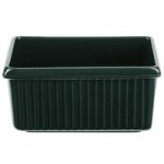 TableCraft CW1470HGN 2 Qt. Hunter Green Cast Aluminum Square Condiment Bowl