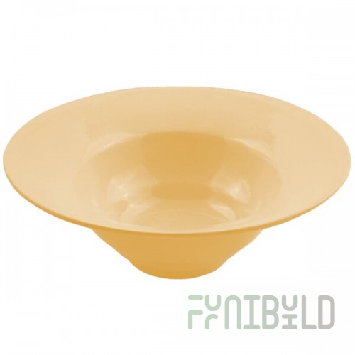 Bon Chef 9172 3 Qt. Ginger Sandstone Finish Cast Aluminum Wide Rim Bowl
