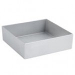 Bon Chef 5107PG 96 oz. Pewter-Glo Cast Aluminum Straight Sided Square Bowl