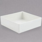 Bon Chef 5107PG 96 oz. Pewter-Glo Cast Aluminum Straight Sided Square Bowl