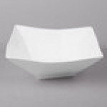 10 Strawberry Street WEL-9BGBWL Whittier Elite 32 oz. White Porcelain Bag Bowl - 12/Case