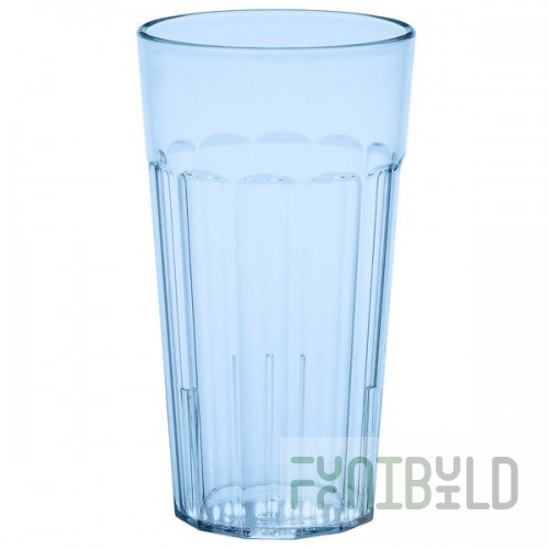 Cambro NT16401 Newport 16.4 oz. Slate Blue Customizable SAN Plastic Tumbler - 36/Case