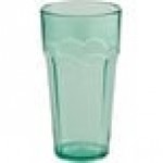Choice 16 oz. Green Plastic Paneled Tumbler - 12/Pack Choice 16 oz. Green Plastic Paneled Tumbler - 12/Pack